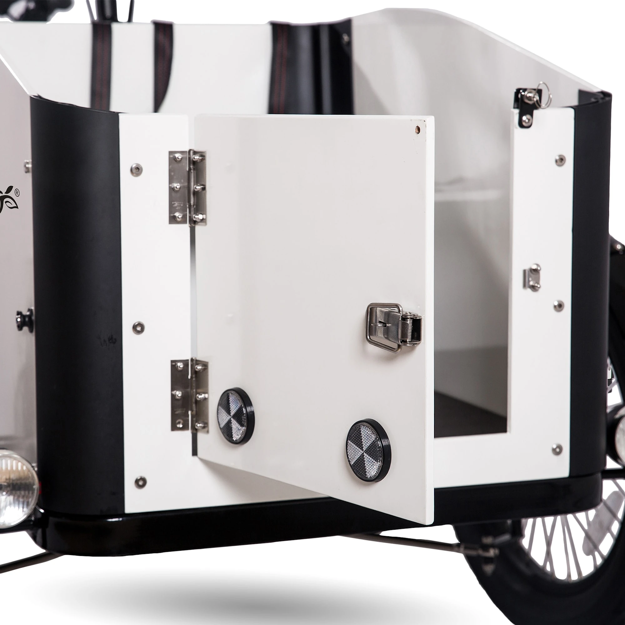 El- Lådcykel Med öppningsbar Låda, 17,5Ah Samsungbatteri, 8 Växlar 4 El- Lådcykel Med öppningsbar Låda, 17,5Ah Samsungbatteri, 8 Växlar - Bild 3