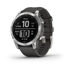 Garmin Fenix 7 Silver Med Grafitarmband