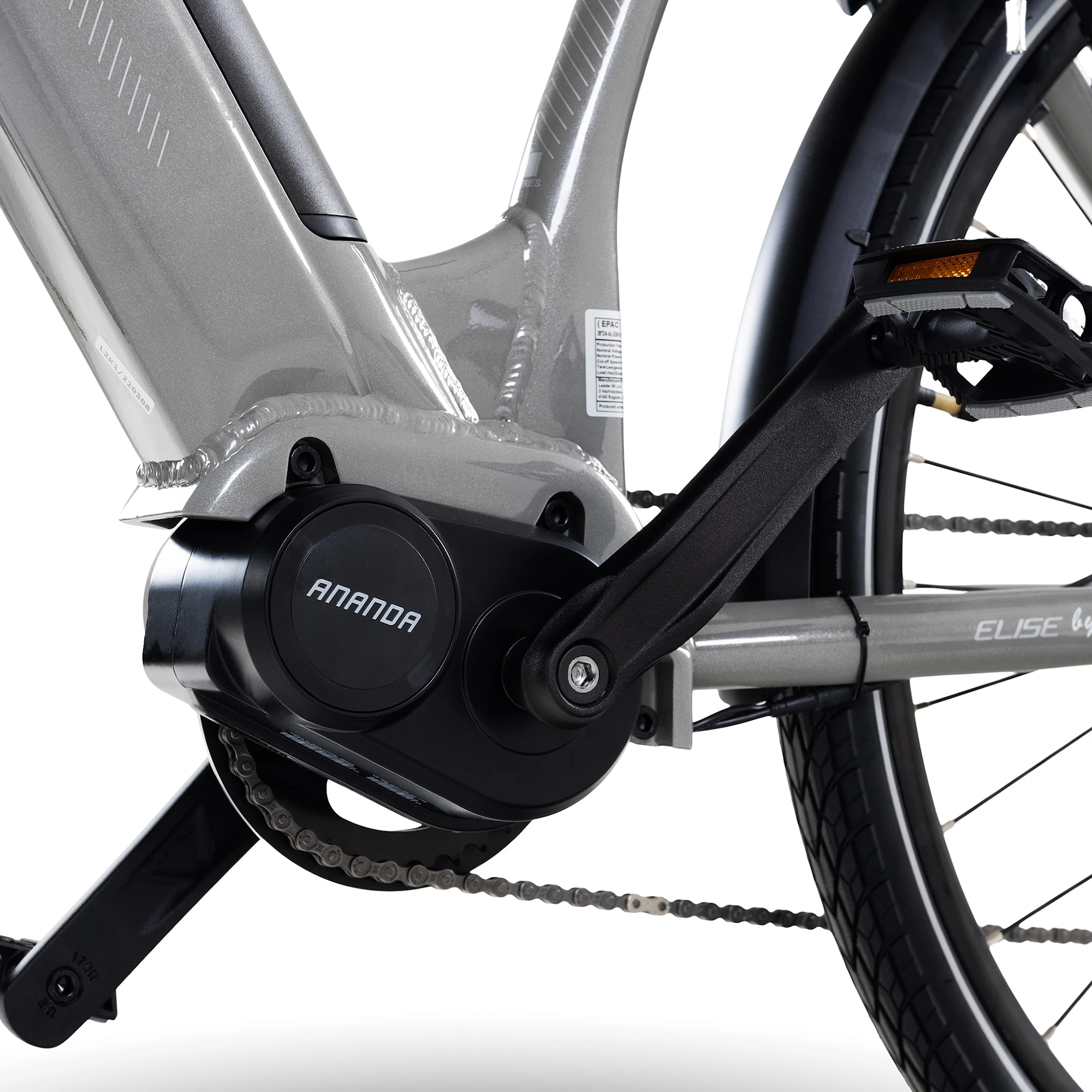 Elcykel Dam 28 Mittmotor - Elise Grå 14 Ah (Premium) 7 Elcykel Dam 28 Mittmotor - Elise Grå 14 Ah (Premium) - Bild 5
