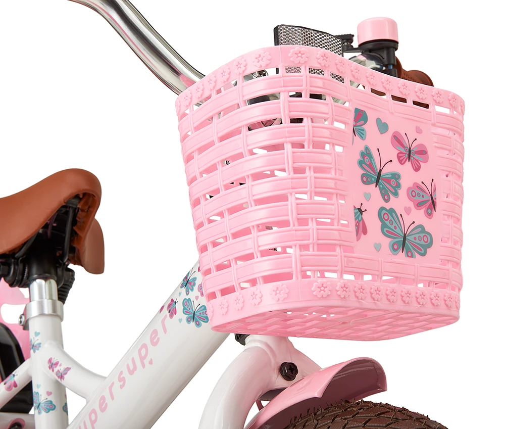 SuperSuper Barncykel LITTLE MISS 12" LOW FRAME, Vit 5 SuperSuper Barncykel LITTLE MISS 12" LOW FRAME, Vit - Bild 3