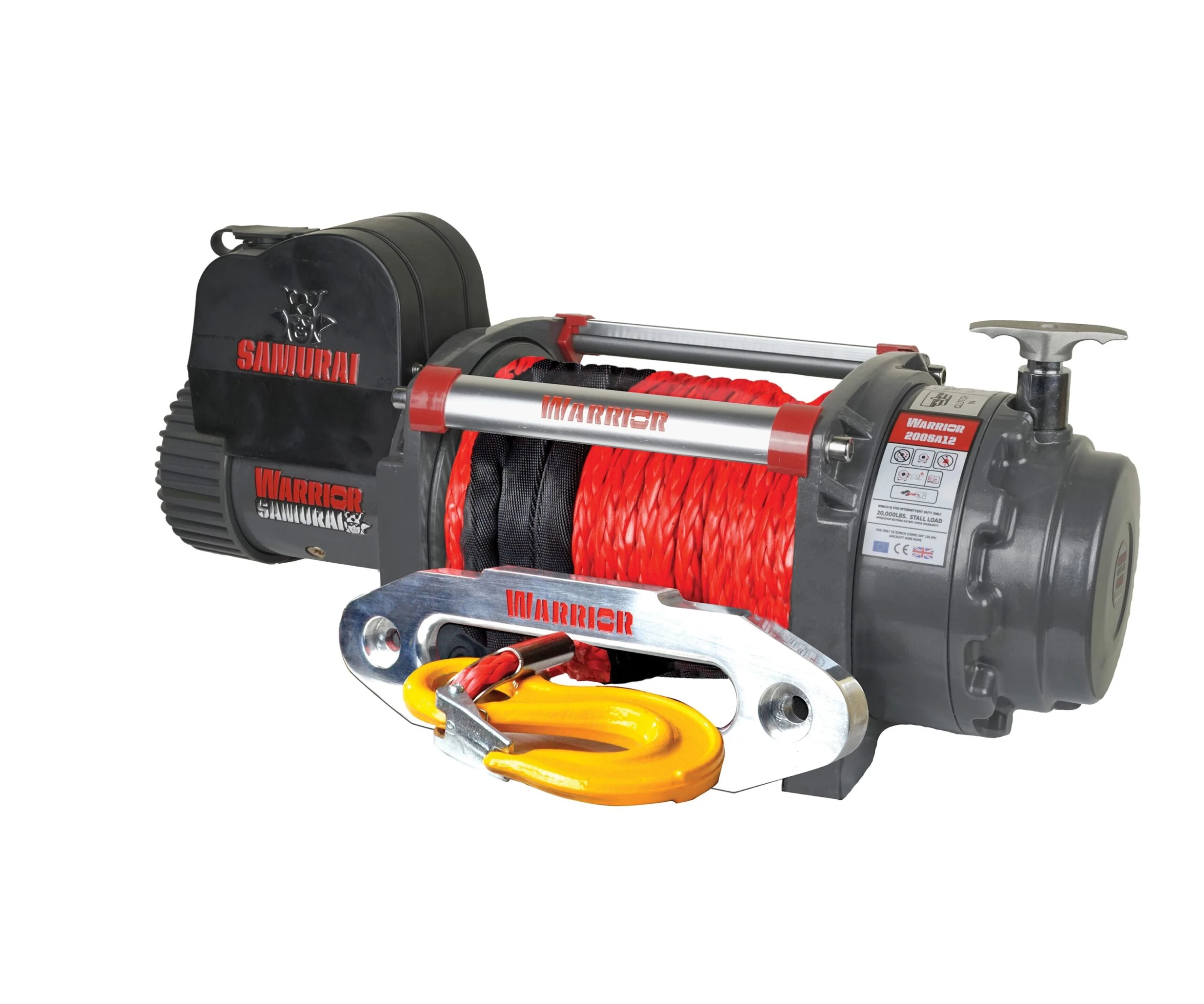 Warrior Winches Samurai 20,000 Heavy Duty Vinsch, 12V Armortek Syntet 3 Warrior Winches Samurai 20,000 Heavy Duty Vinsch, 12V Armortek Syntet