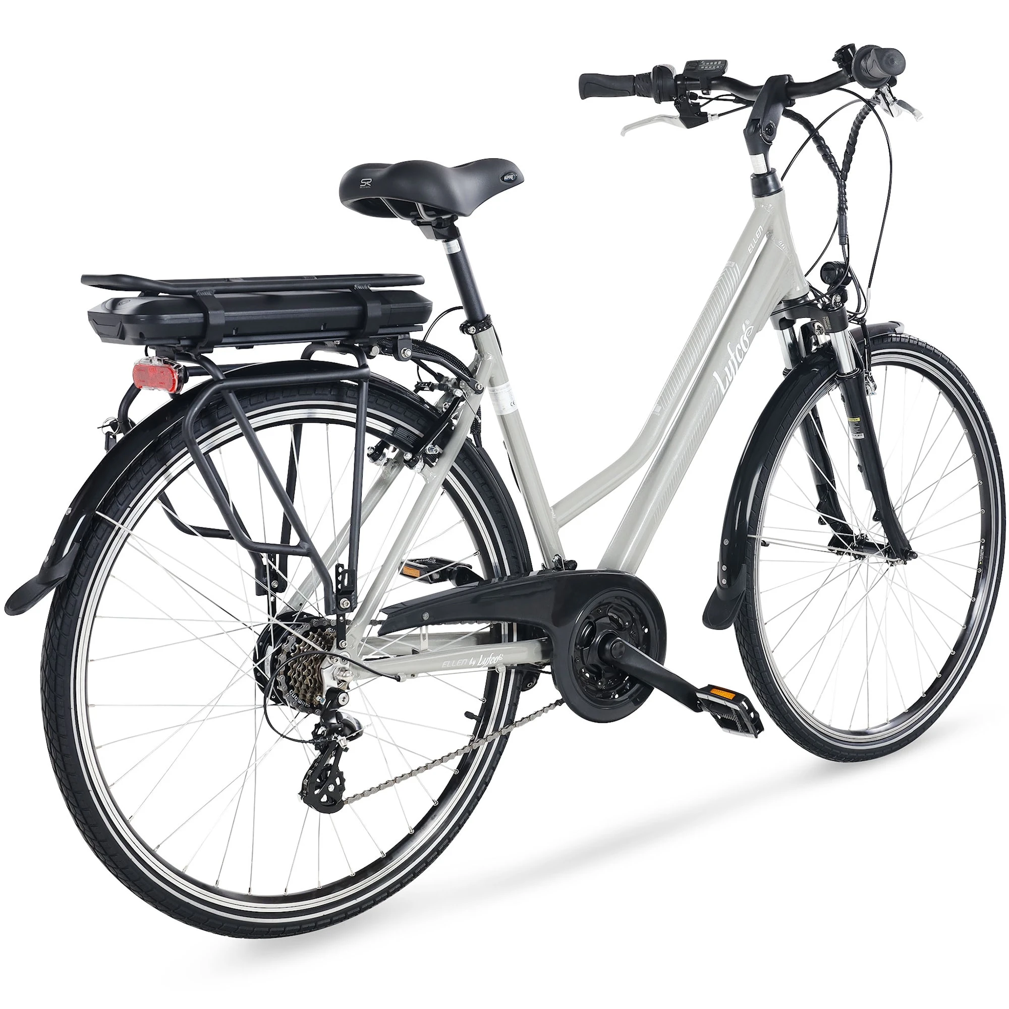 Elcykel Dam 28 - 21 Växlar - Ellen Grå 10,4Ah 4 Elcykel Dam 28 - 21 Växlar - Ellen Grå 10,4Ah - Bild 2