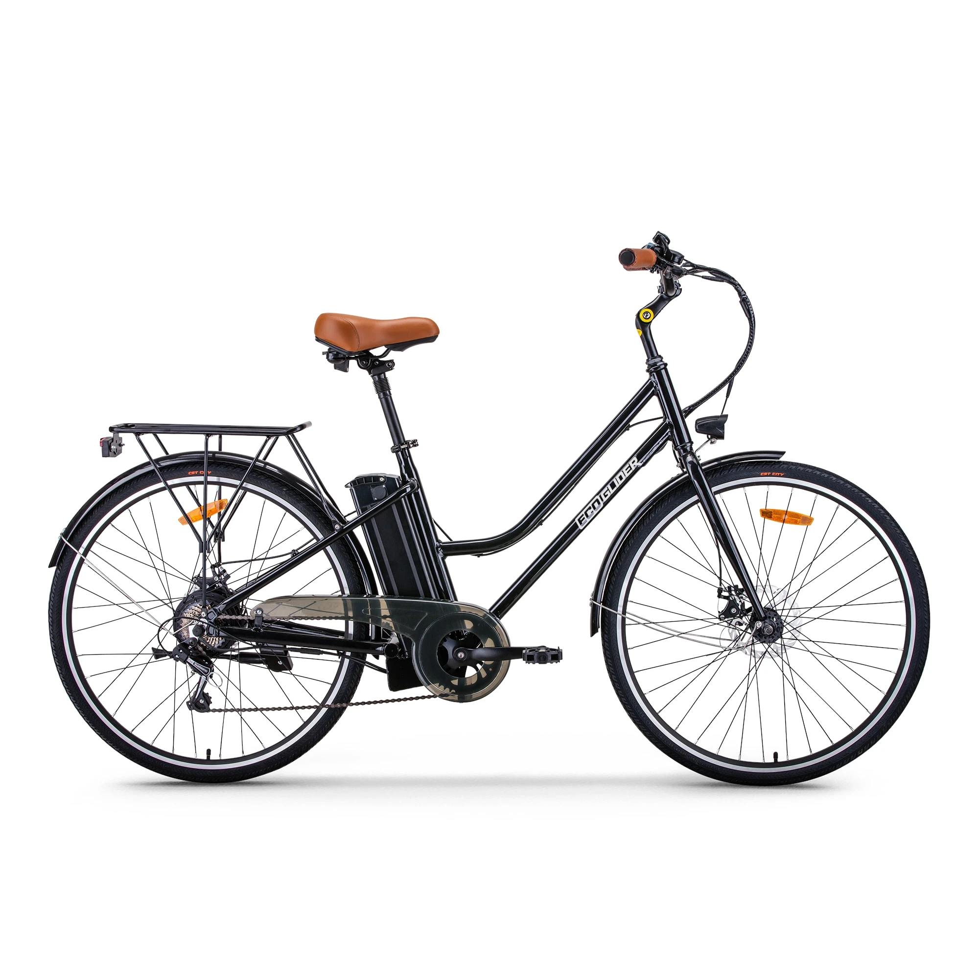 Ecoglider E-Bike ES3 Reco 25Km/H 250W 10.0Ah 28'' Svart 3 Ecoglider E-Bike ES3 Reco 25Km/H 250W 10.0Ah 28'' Svart