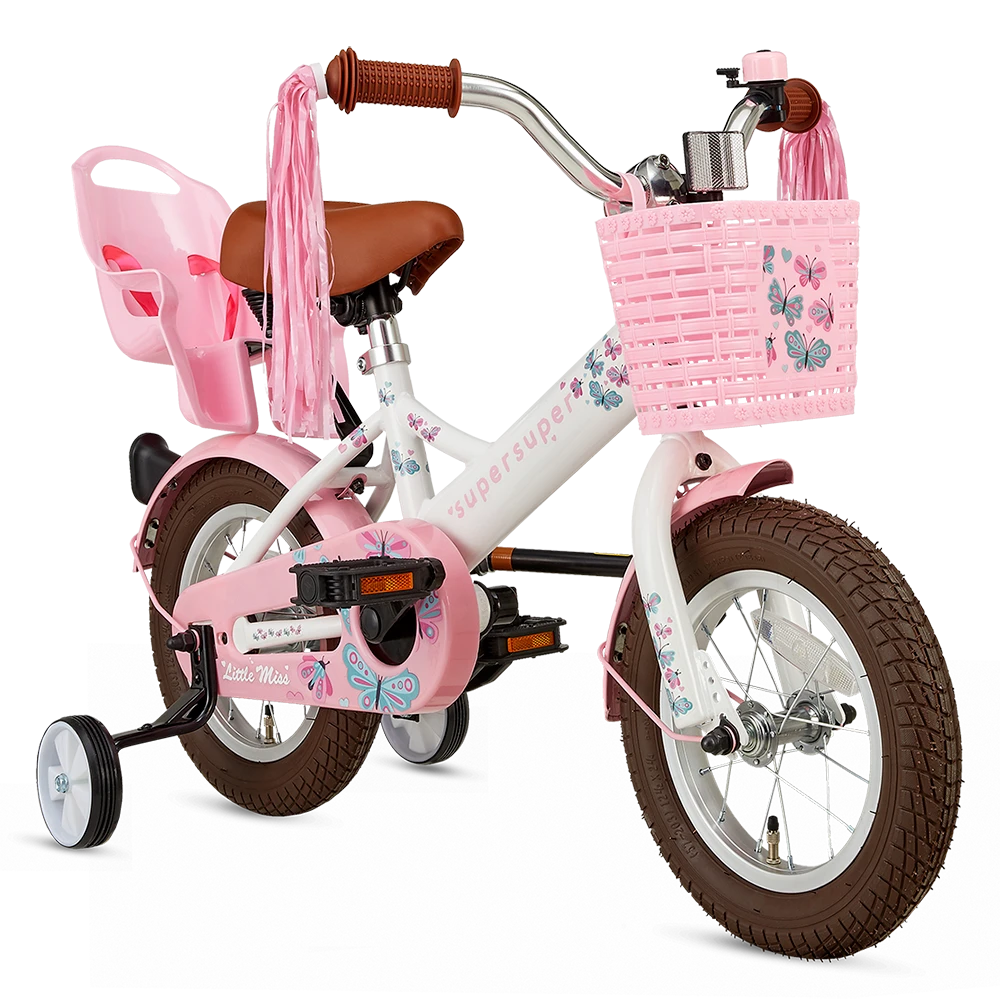 SuperSuper Barncykel LITTLE MISS 12" LOW FRAME, Vit 4 SuperSuper Barncykel LITTLE MISS 12" LOW FRAME, Vit - Bild 2