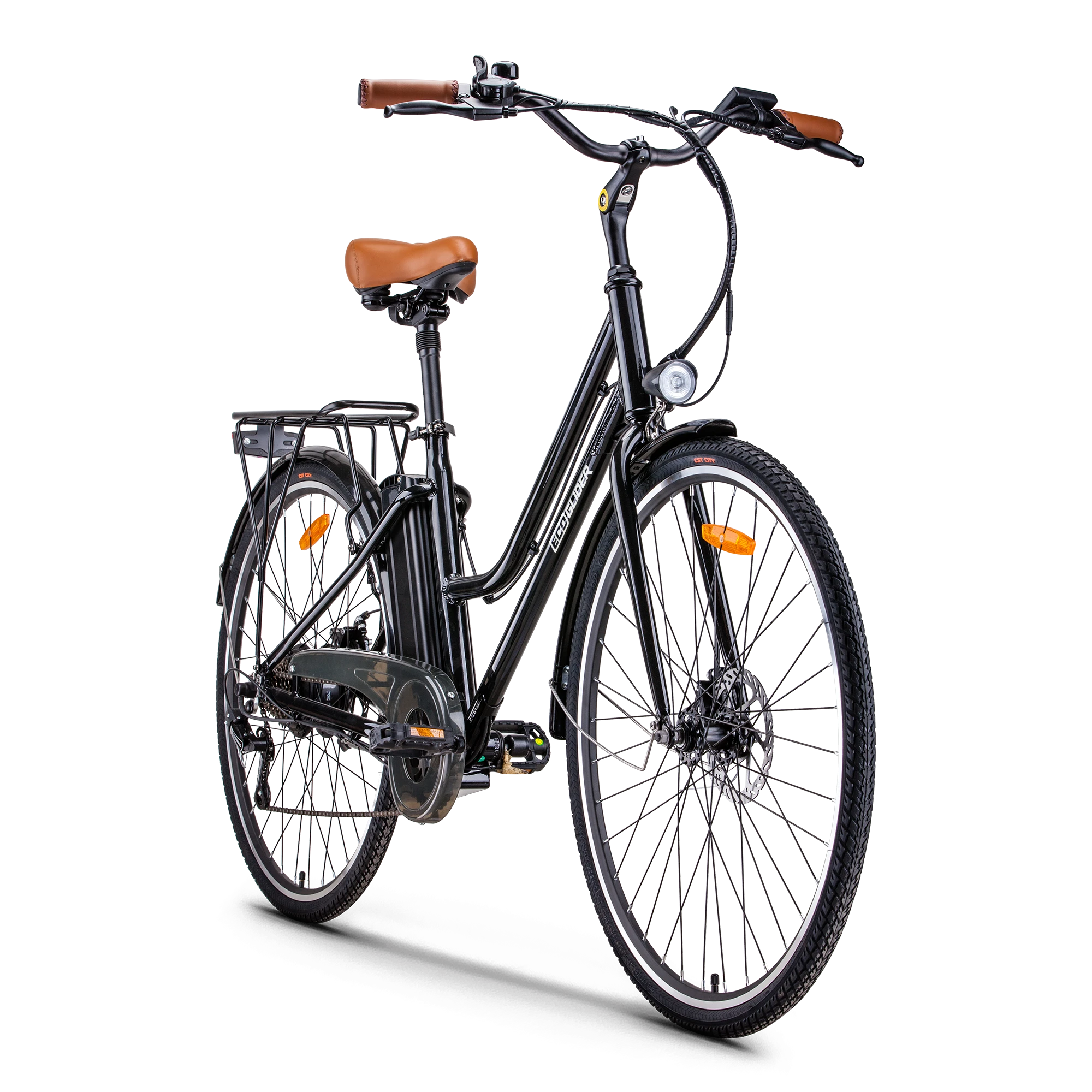 Ecoglider E-Bike ES3 Reco 25Km/H 250W 10.0Ah 28'' Svart 4 Ecoglider E-Bike ES3 Reco 25Km/H 250W 10.0Ah 28'' Svart - Bild 2