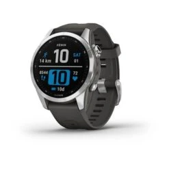 Garmin Fenix 7S Silver Med Grafitarmband