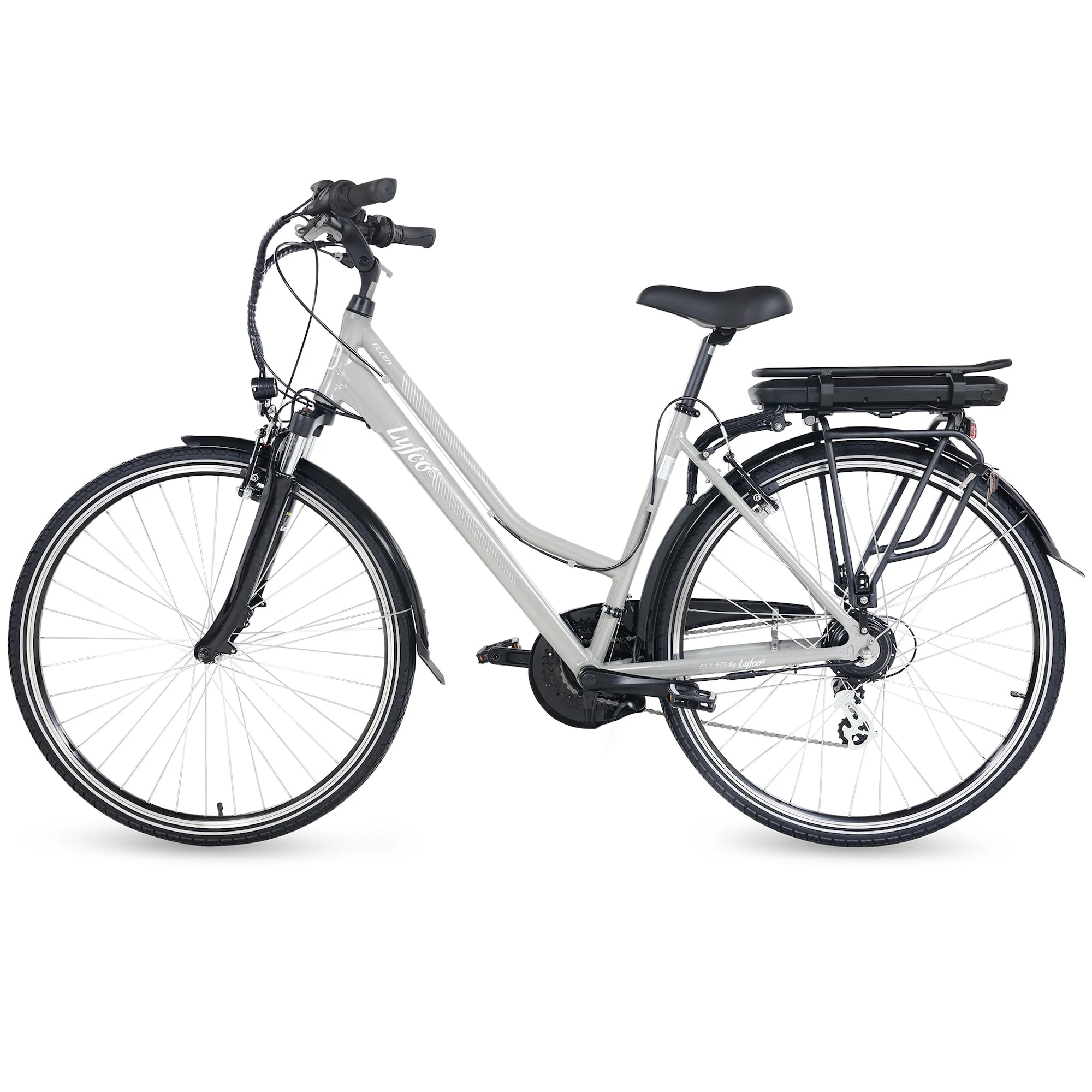 Elcykel Dam 28 - 21 Växlar - Ellen Grå 10,4Ah 5 Elcykel Dam 28 - 21 Växlar - Ellen Grå 10,4Ah - Bild 3