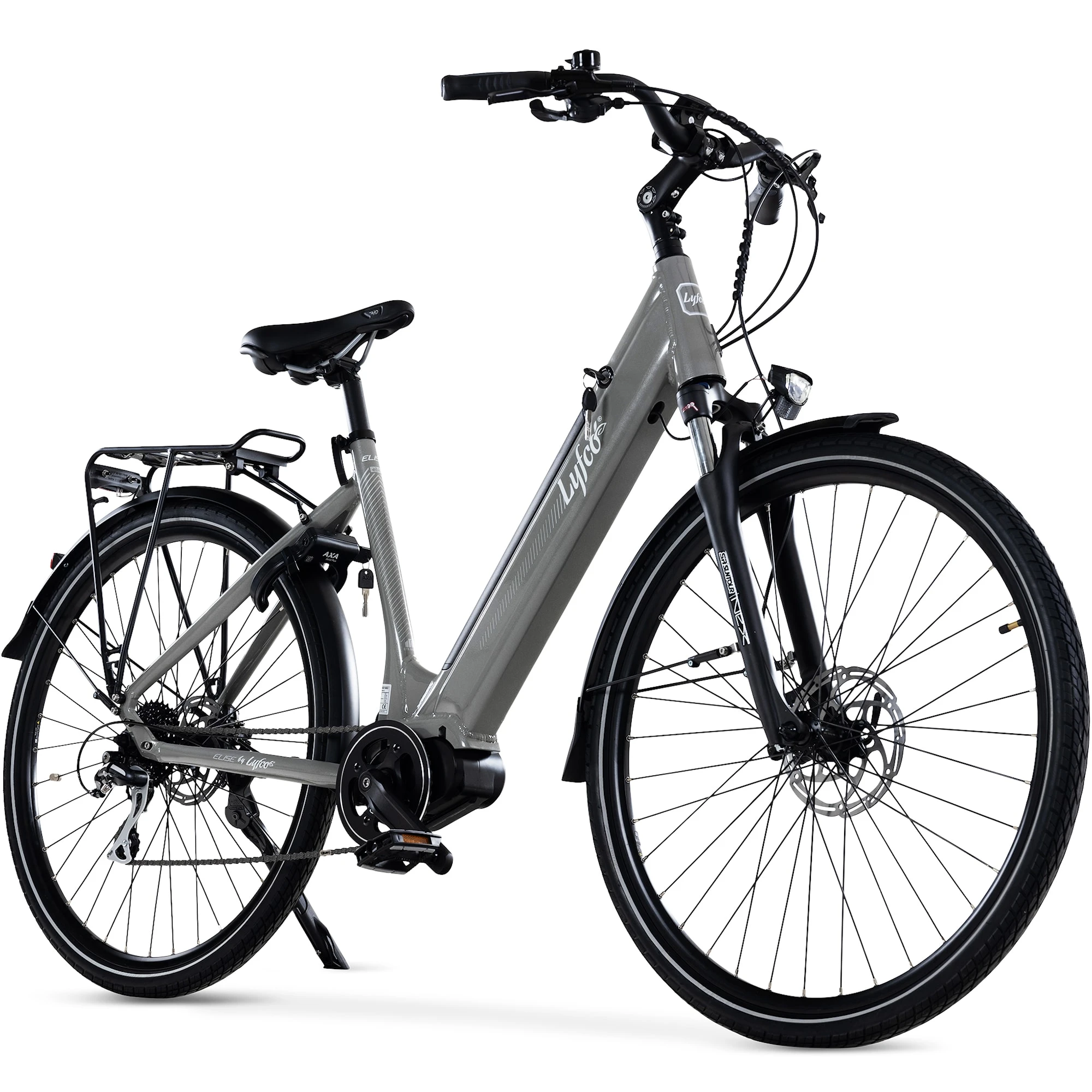 Elcykel Dam 28 Mittmotor - Elise Grå 14 Ah (Premium) 5 Elcykel Dam 28 Mittmotor - Elise Grå 14 Ah (Premium) - Bild 3