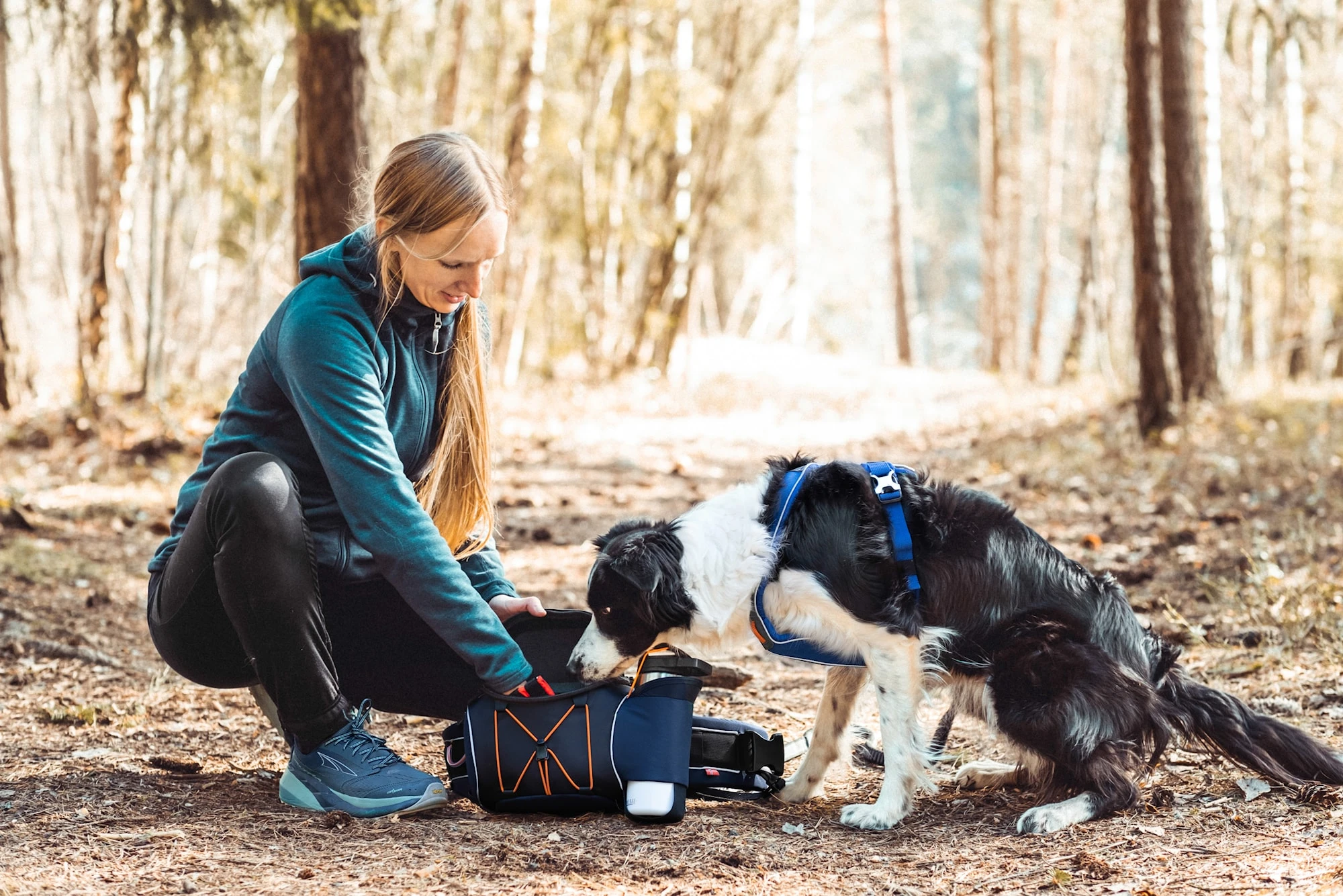 Non-stop Dogwear Trekking Belt Bag, Blue 8 Non-stop Dogwear Trekking Belt Bag, Blue - Bild 6