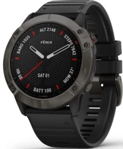 Garmin Fenix 6X Sapphire Grafit Med Svart Armband