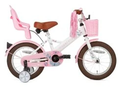 SuperSuper Barncykel LITTLE MISS 14" LOW FRAME, Vit