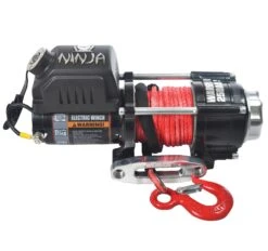 Warrior Winches Ninja 2500 Vinsch, 24V Armortek Syntetlina