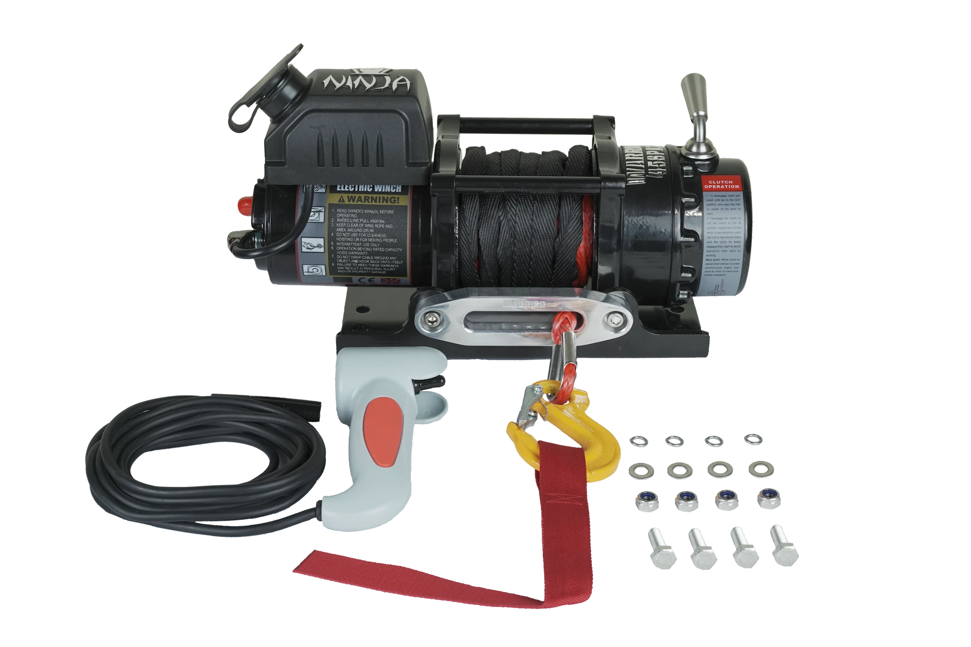 Warrior Winches Ninja 4500 Vinsch, 12V Armortek Syntetlina 11 Warrior Winches Ninja 4500 Vinsch, 12V Armortek Syntetlina - Bild 9