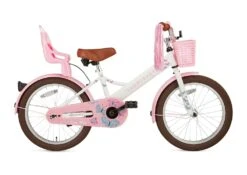 SuperSuper Barncykel LITTLE MISS 18" LOW FRAME, Vit